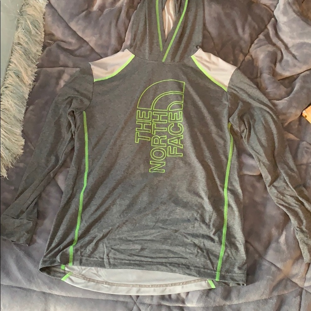 The north face long sleeve with hood